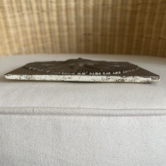 Hand Painted Plaster Wall Hanging Sun Plaque - Picture 7 of 7